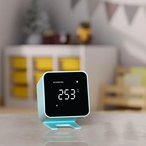 Miniatura 7 de Ecosense EB100 EcoBlu, detector de radón doméstico, captura y muestra resultados cada 10 minutos, monitoreo continuo a corto y largo plazo, fácil