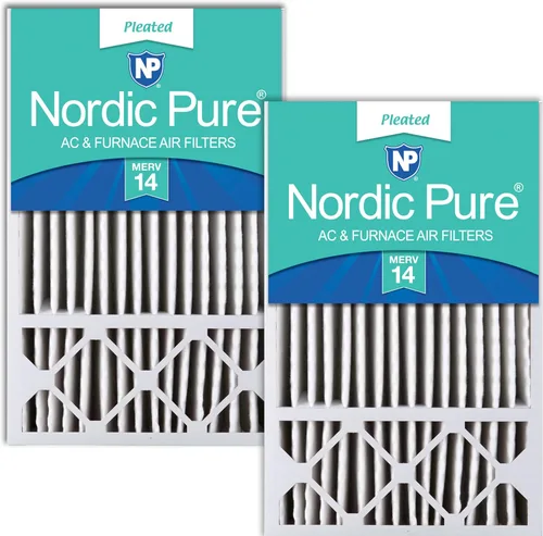 Miniatura 46 de Nordic Pure 16x25x5 (15_3/4 x 24_3/4 x 4_3/8) Filtros de aire de repuesto MERV 12 para Honeywell/Lennox, paquete de 2