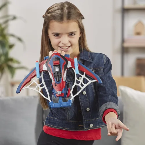 Miniatura 13 de Marvel Spider-Man Web Shots Spiderbolt NERF - Juguete lanzador motorizado, dispara dardos, 3 dardos, niños de 5+ años (exclusivo de Amazon)