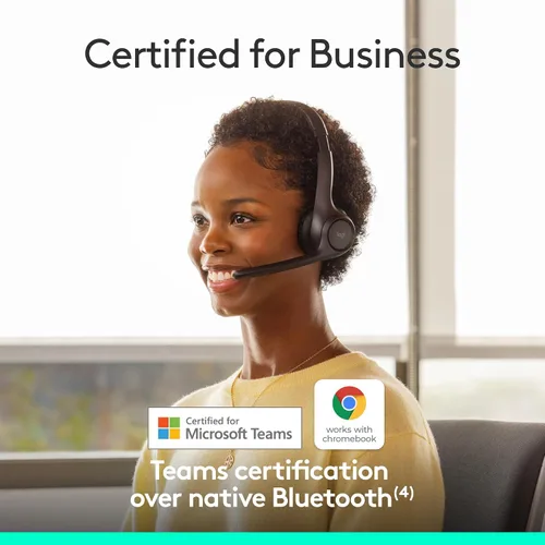 Miniatura 2 de Logitech Zone 305 - Auriculares inalámbricos Bluetooth con micrófono, Bluetooth nativo, para equipos de Microsoft, compatibles con Windows, Mac