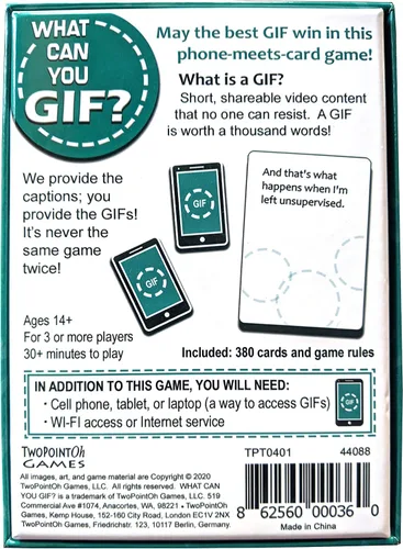 Miniatura 5 de ¿Qué puedes GIF? El divertido juego de cartas divertido para los amantes de los GIF - Juegos y regalo para adultos, adolescentes y preadolescentes