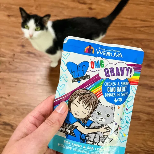 Miniatura 10 de Weruva latas de comida húmeda para gatos sin granos y bolsas B.F.F. (Best Feline Friend), Púrpura