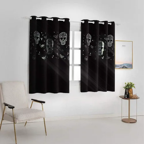 Miniatura 27 de MANGATA CASA - Cortinas opacas con estrellas para dormitorio - Juego de 2 cortinas de ventana para guardería con ojales – Cortinas opacas