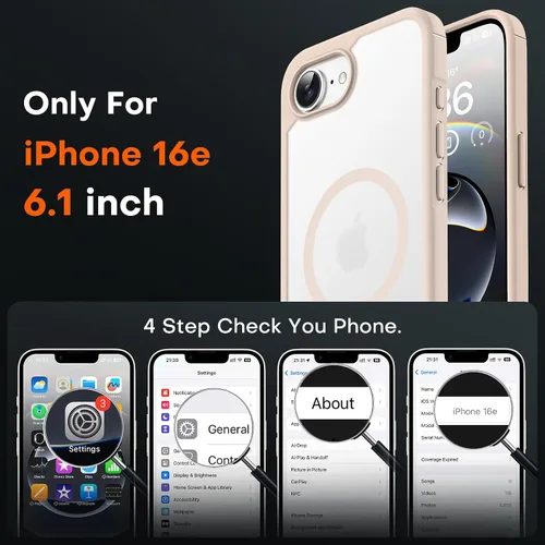 Miniatura 368 de TOCOL Funda para iPhone 11, compatible con Magsafe, protección completa de cámara, imanes integrados, protección contra caídas, funda translúcida