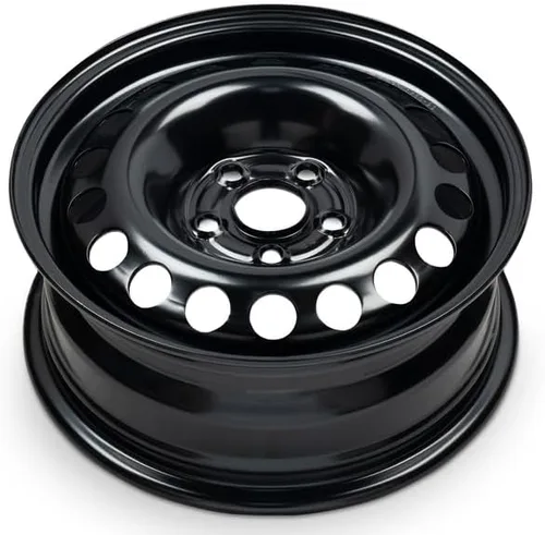 Miniatura 3 de Rueda de repuesto OEM de 15 x 6 pulgadas para Chevrolet Cruze 2016-2019 pintado negro llanta de acero 0.197-4.134 in