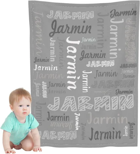 Manta personalizada para niño, manta suave para regalo de cumpleaños de bebé Color: 14