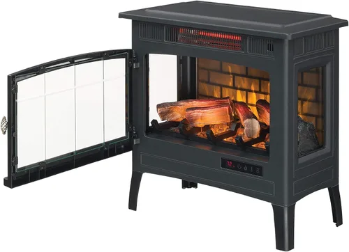 Miniatura 3 de Duraflame DFI-5010 - Estufa infrarroja en 3D para chimenea eléctrica con control remoto