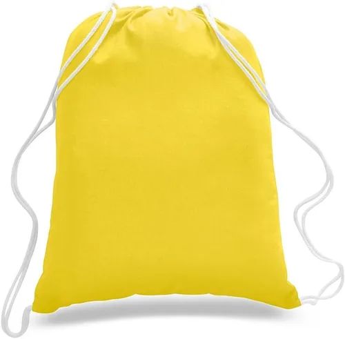 Miniatura 10 de Mochilas con cordeles ToteBagFactory, de algodón, deportivas (paquete de 12 unidades)