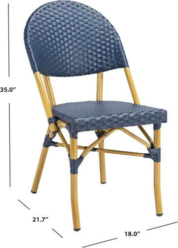 Miniatura 3 de SAFAVIEH FOX5203D-SET2 Barrow - Sillón para exteriores (2 unidades), color azul marino