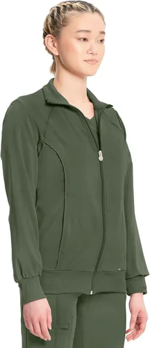 Miniatura 33 de Infinity by Cherokee 2391A - Chaquetas médicas con cremallera frontal para mujer, tela elástica en 4 direcciones