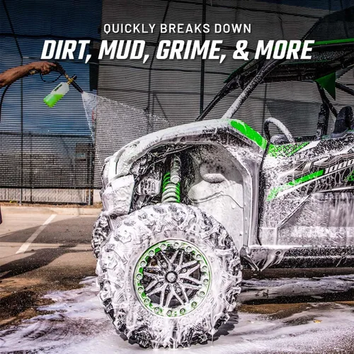 Miniatura 2 de Slick Products Total Off-Road Wash Super Concentrate - Jabón de espuma gruesa para lavado de autos con fórmula híbrida de cerámica para motocross