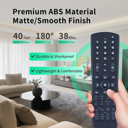 Miniatura 4 de VR1 Nuevo control remoto universal para TV LCD Vizio y TV de plasma JV50P VX52L VX42L VX37L VW42L VW37L VW26L VW22L VU42L VS42L VA26L VA22L VA220E