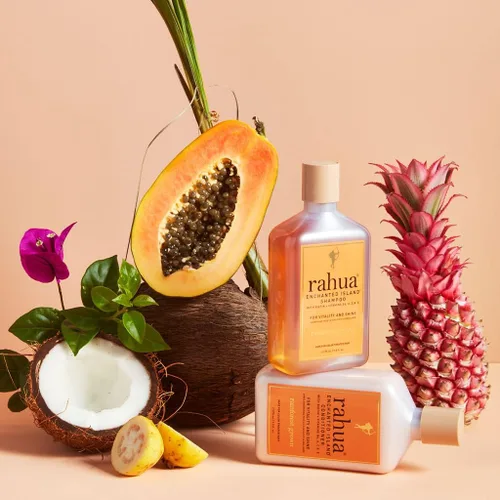 Miniatura 5 de Rahua Enchanted Island - Acondicionador fortalecimiento diario - Promueve el crecimiento del cabello - Biotina, aceite de Rahua - Guayaba y coco