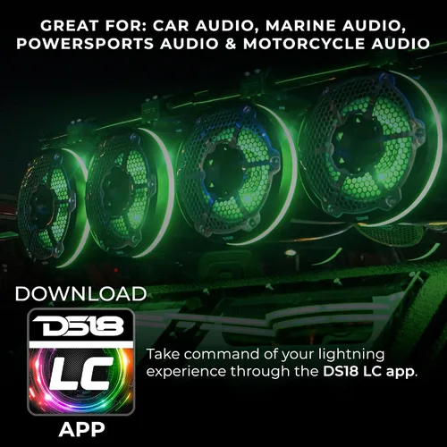 Miniatura 4 de DS18 Controlador Bluetooth LC-RGB Luces RGB-LED, resistente al agua IP66, compatible con iOS y Android, Bluetooth v5.4 para una velocidad más rápida