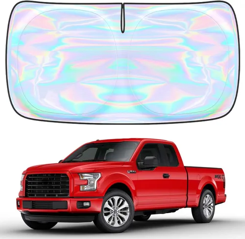 Miniatura 117 de Parasol para parabrisas Rivian R1S R1T 2022-2026 – Parasol compatible con Rivian R1S R1T plegable para ventana delantera, protector de visera solar