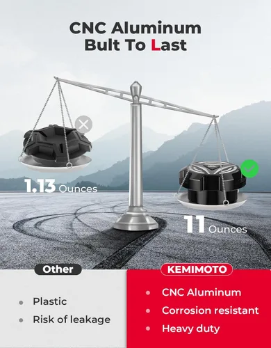 Miniatura 3 de KEMIMOTO Tapa de combustible de aluminio Compatible con Polaris Slingshot SL LE R S SLR Grand Touring 2015-2024, Tapa de combustible Cubierta