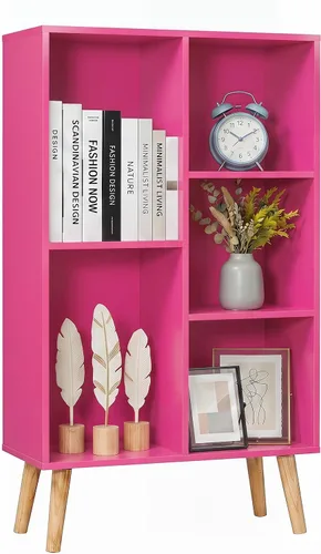 Miniatura 12 de YAHARBO Estantería de 2 cubos, soporte para tocadiscos negro con almacenamiento de vinilo de hasta 100 álbumes, estante horizontal para libros