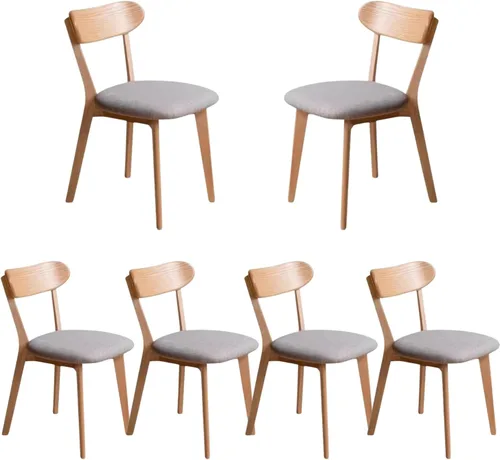 Miniatura 33 de Sillas de comedor de madera maciza 100% - Prácticas sillas de cocina - Silla de madera para comedor, cocina (1, negro)