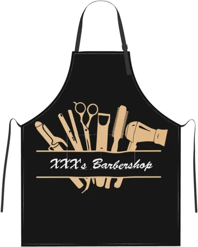 Miniatura 12 de Delantal de peluquería personalizado para hombres y mujeres, delantal de peluquería personalizado con bolsillos, delantal personalizado
