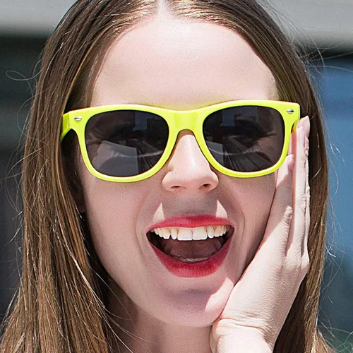 Miniatura 3 de SUNOVELTIES Paquete de 12 lentes de sol de colores neón clásicos retro para fiestas, unisex para adultos