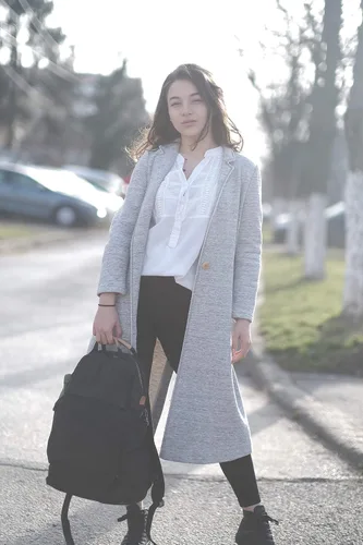 Miniatura 5 de Mochila de lona Gootium para mujeres, estilo vintage con cierre de cremallera, mochila casual para hombres, de tela, para viajes al aire libre