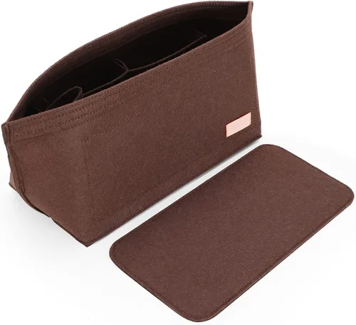 Doxo Organizador para meter en bolsa y base que da forma a la bolsa, juego de 2 piezas, de fieltro, 3 tallas disponibles, color marrón, talla M
