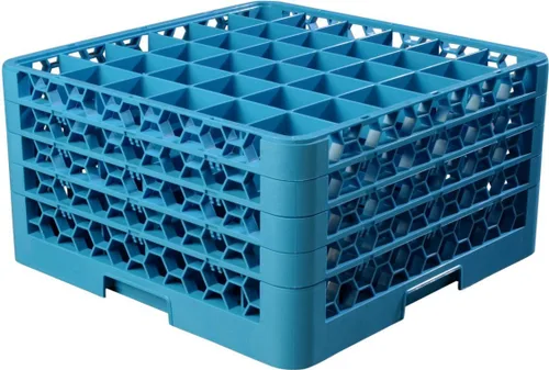 Miniatura 20 de Carlisle FoodService Products RG3614 OptiClean - Estante de vidrio con 36 compartimentos, compartimentos de 2.94 pulgadas, color azul (paquete de 6)