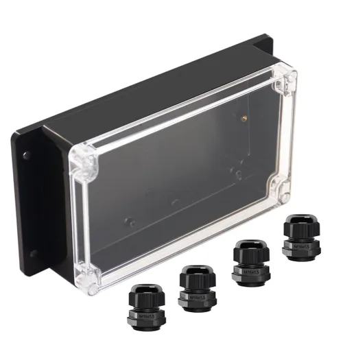 Miniatura 24 de Project Box IP65 Caja de Conexiones Impermeable de Plástico ABS Cajas Eléctricas Caja de Proyecto Electrónico DIY Carcasa de Alimentación con Oreja