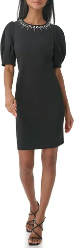 Miniatura 2 de Karl Lagerfeld Paris Vestido de manga abombada adornado para mujer
