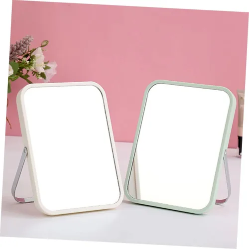 Miniatura 3 de FOMIYES 1pc espejo de vanidad luces plegable soporte para cosméticos caseros estilo simple color aleatorio