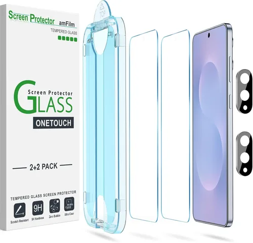 Miniatura 19 de amFilm OneTouch - Protector de pantalla para Samsung Galaxy S22 Plus de 6.6 pulgadas, Samsung Galaxy S22 + 6.6 pulgadas, dureza 9H con protector