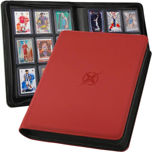 Miniatura 8 de Carpeta Top Loader para tarjetas coleccionables para deportes y tarjetas intercambiables, capacidad para 288 cargadores superiores de 3 x 4