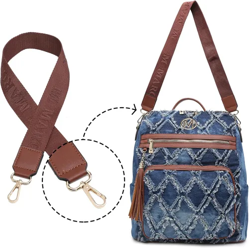 Miniatura 87 de MKP COLLECTION Mochila de moda para mujer, bolsa convertible grande para mujer, mochila de viaje, bolsa de hombro, juego de 2 piezas con borla, Beige