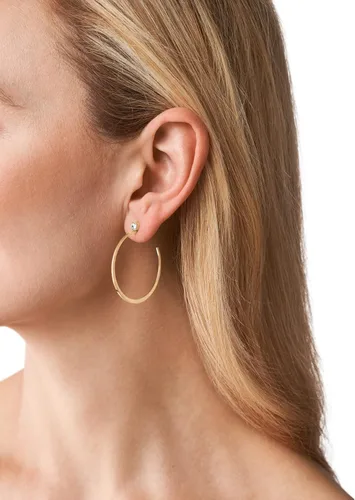 Miniatura 3 de Michael Kors - Arracadas de plata y oro rosa para mujer
