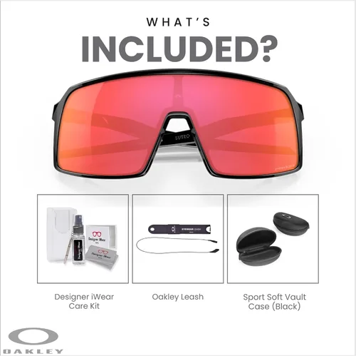 Miniatura 3 de Oakley Sutro OO9406 OO9462 - Lentes de sol para hombre, kit de correa de accesorios, bolsa de microfibra