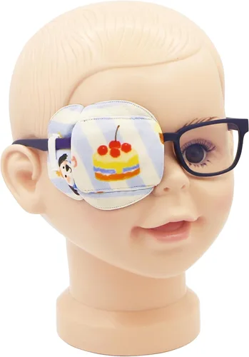 Miniatura 41 de Astropic Parche para ojos de algodón y seda 3D para niños, parche de ojos para niñas para gafas Parche médico para niños con ojo perezoso