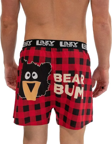 Miniatura 3 de Lazy One Divertidos boxers de animales, novedosos bóxers, ropa interior humorística, regalos de broma para hombres, divertidos boxeadores de oso