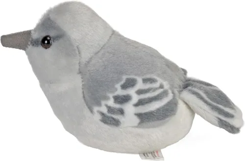 Miniatura 3 de Wild Republic Audubon Birds Northern Mockingbird - Peluche con auténtico sonido de pájaro, animal de peluche, juguetes de pájaros para niños