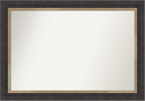 Miniatura 240 de Amanti Art Espejo personalizado, espejo de baño negro Astor, espejo de pared o espejo de tocador de baño sobre el fregadero (25 x 25 pulgadas)