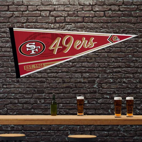 Miniatura 2 de Rico Industries NFL Football Classic - Banderín de fieltro de 12 x 30 pulgadas para decoración de pared, ideal para el hogar, dormitorio, decoración