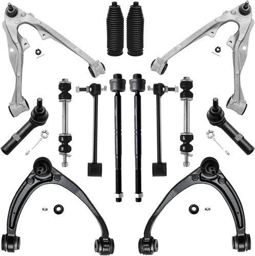 Detroit Axle - Kit de brazos de control de extremo delantero de 14 piezas para Suburban Yukon XL 1500 GMC Chevy Avalanche Tahoe Cadillac Escalade
