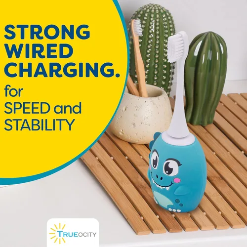 Miniatura 8 de Trueocity Cepillo de Dientes Eléctrico Automático en Forma de U para Niños, Cepillo de Dientes Automático Recargable para Niños Pequeños Cabezal