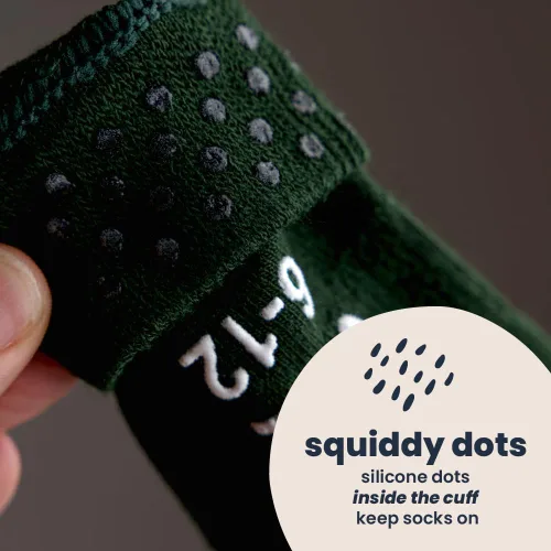 Miniatura 105 de squid socks Calcetines de viscosa de bambú 0-6M, 6-12M, 12-24M y 2T-3T Calcetines que se mantienen puestos