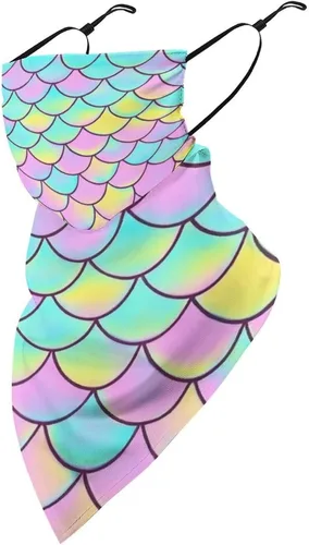 Miniatura 26 de Bufanda reutilizable con protección solar UV para las orejas, bandana reutilizable para la cara Color985