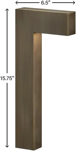 Miniatura 3 de Hinkley Atlantis 15014MZ-LL - Luz LED pequeña de bajo voltaje, 12 V, regulable, latón macizo, bronce mate