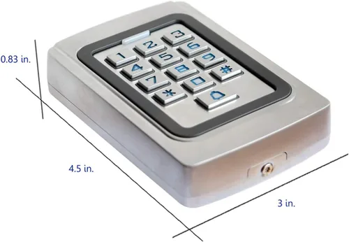 Miniatura 8 de IP68 impermeable universal 12 V 24 V DC funda de metal digital con cable para puerta de garaje, abridor de puertas y sistemas de control de acceso
