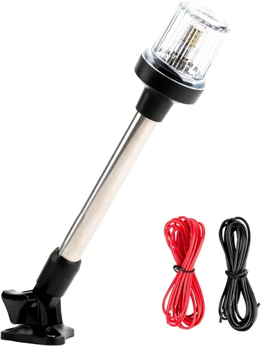 Miniatura 8 de EVERBEAM Luz de anclaje ajustable de acero inoxidable P800 para barcos de pesca y embarcaciones marítimas - Proporciona visibilidad de 360 grados