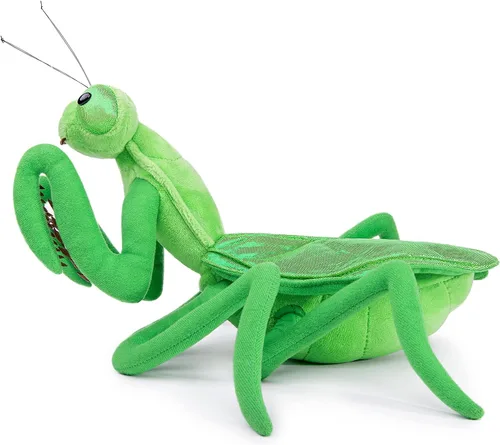 Miniatura 2 de Peluche grande de Mantis marrón – Animales de peluche realistas de mantis religiosa marrón de 15 pulgadas, juguetes de insectos de alas grandes