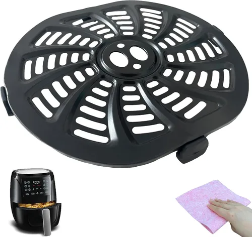 Miniatura 9 de Sartén para freidora de aire de 4 cuartos para freidora de aire digital Gourmia GAF414, bandeja de placa para freidora de aire mejorada, estante