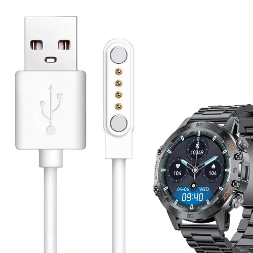 Miniatura 7 de Compatible con el cargador de reloj inteligente K52, Lamshaw 39.4 in, cable de carga USB magnético de repuesto, cable de carga compatible con LIGE